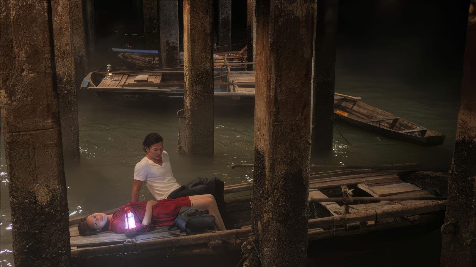 허공속에 나부끼다