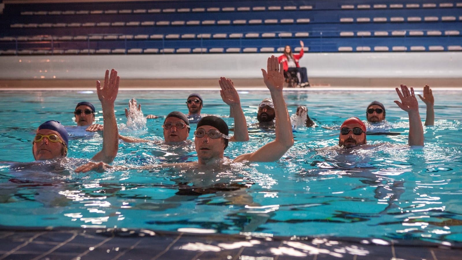 수영장으로 간 남자들