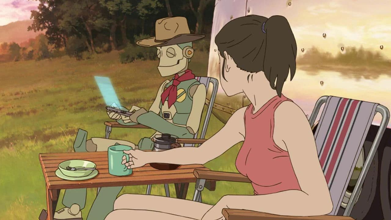 여행중의 로봇에게서