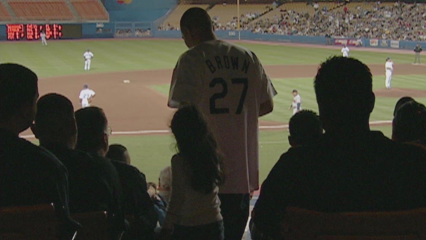 그는 야구장에 갔다