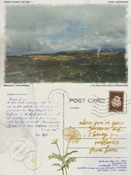 when you're gone tomorrow dad, i'll bring you sunflowers from home